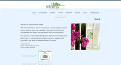 Desktop Screenshot of myrtiasummervillage.gr